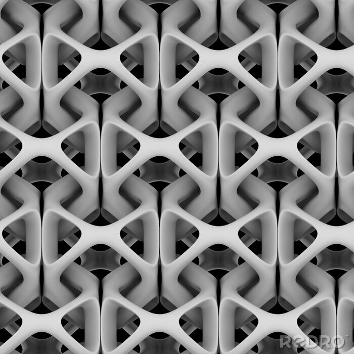 Fotobehang 3D-kettingmotief in een computerversie