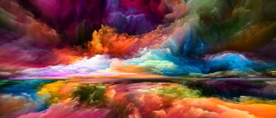 Fotobehang 3D kleurtextuur