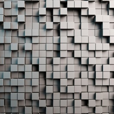 Fotobehang 3D kubuspatroon