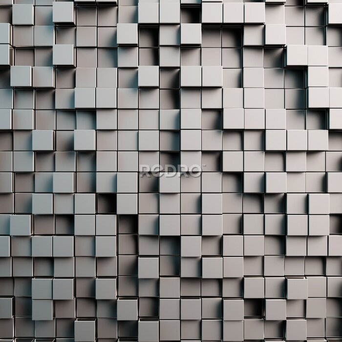 Fotobehang 3D kubuspatroon