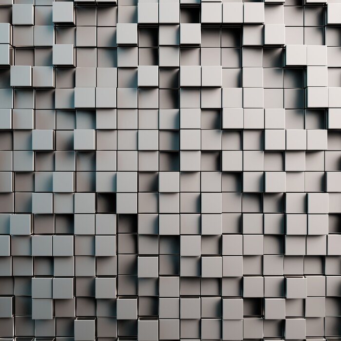 Fotobehang 3D kubuspatroon