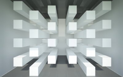 3D-palen symmetrisch gerangschikt