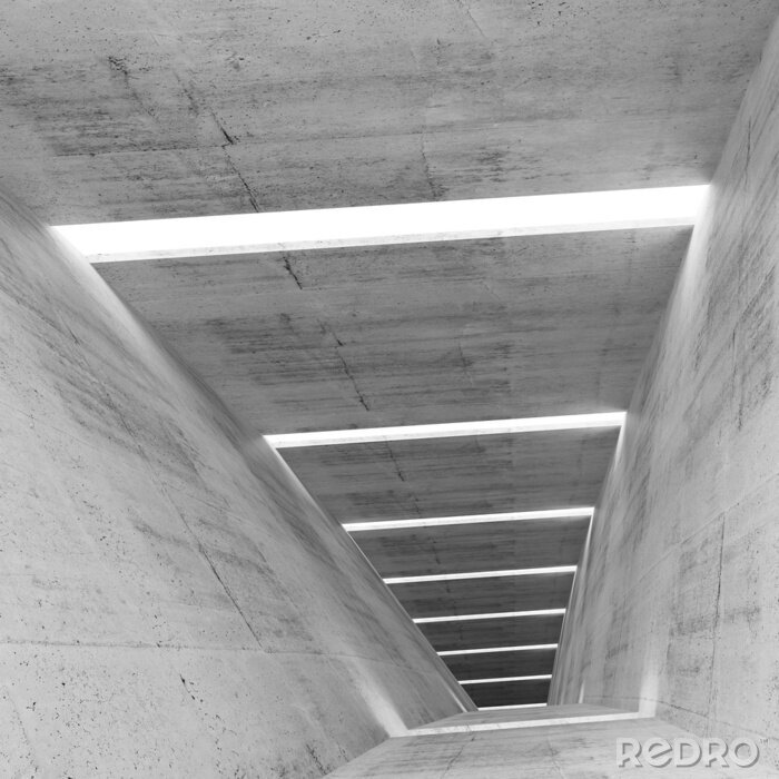 Fotobehang 3D tunnel met eenvoudige deeltjes