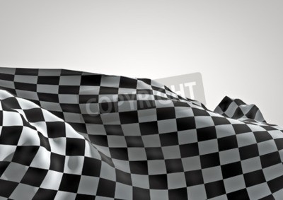 Fotobehang 3D vlag van Formule 1