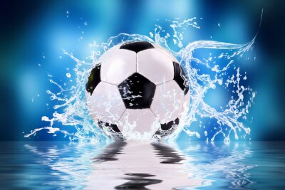 3D voetbal in water