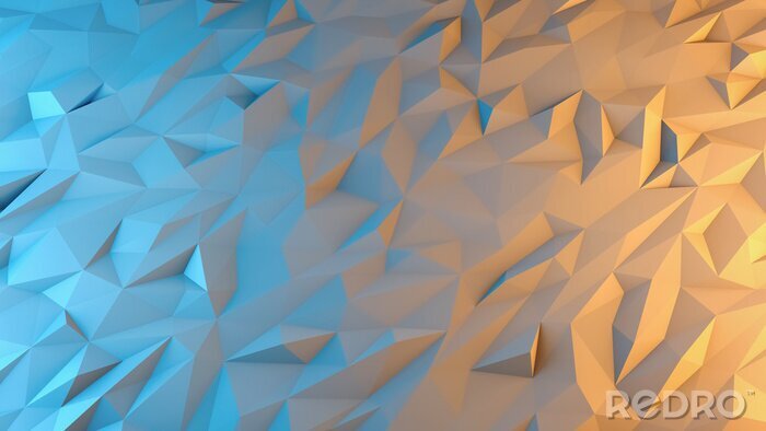 Fotobehang Abstract 3D techno-schaduwpatroon