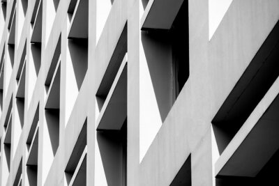 Fotobehang Abstract background architecture lines. modern architecture detail