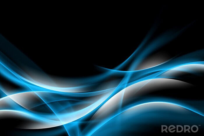 Fotobehang Abstract blauw schitterend patroon