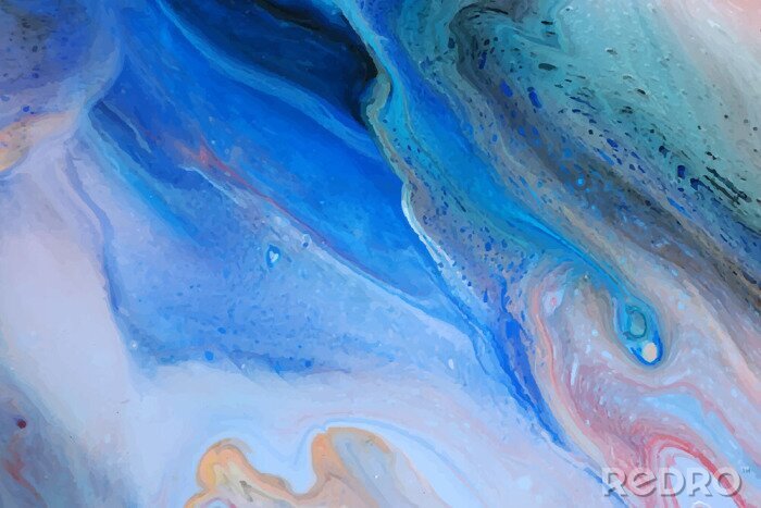 Fotobehang Abstract hemelsblauw marmerpatroon