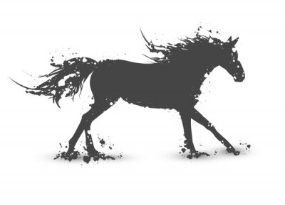 Fotobehang Abstract paard illustratie