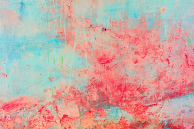 Fotobehang Abstract roze blauw beton