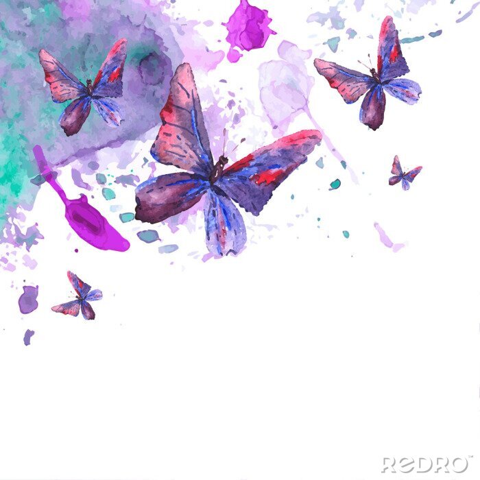 Fotobehang Abstract vlinderpatroon