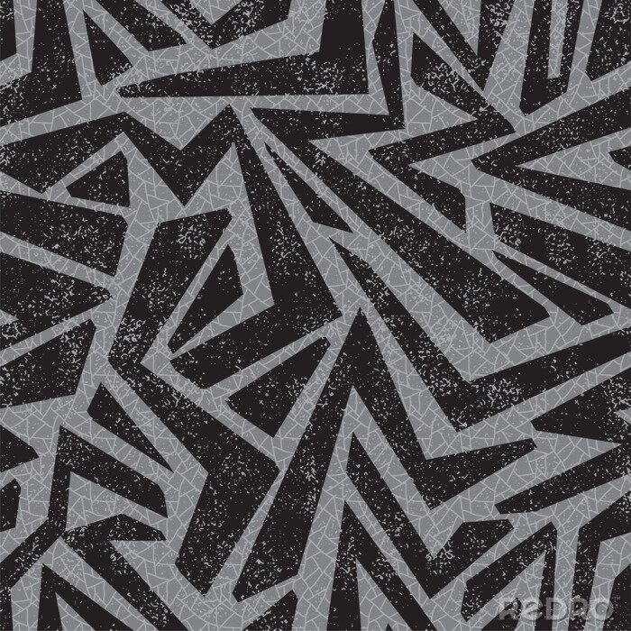 Fotobehang Abstract zwart-wit patroon