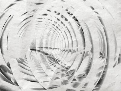 Fotobehang Abstracte 3D tunnel