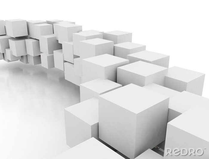 Fotobehang Abstracte 3D weg