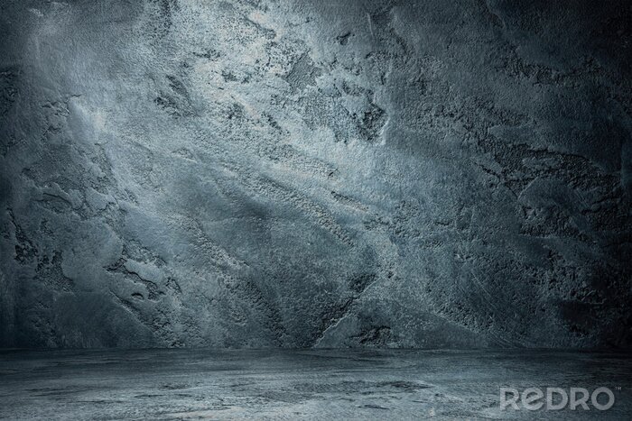 Fotobehang Abstracte betonnen muur in een grot