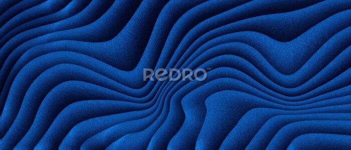 Fotobehang Abstracte blauwe 3D achtergrond