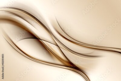 Fotobehang Abstracte bruine golven