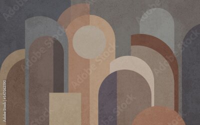 Abstracte geometrische figuren in een moderne stijl