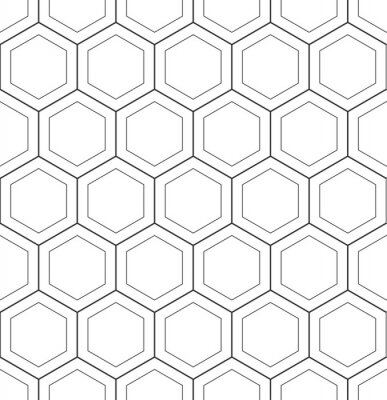 Abstracte geometrische hoenycomb naadloze patroon vector hexagonale driehoekige achtergrond grid textuur