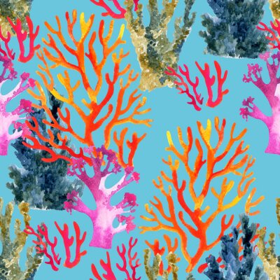 Fotobehang Abstracte koraalrif planten