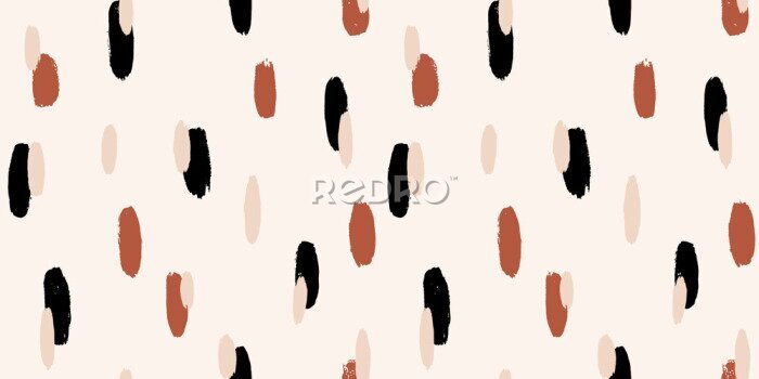 Fotobehang Abstracte penseelstreken op een beige achtergrond