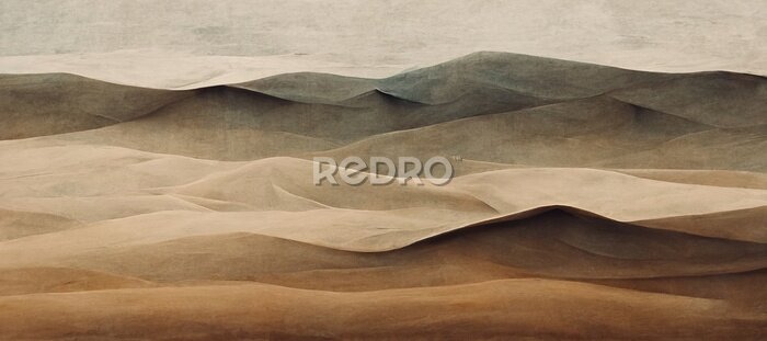 Fotobehang Abstracte woestijnduinen