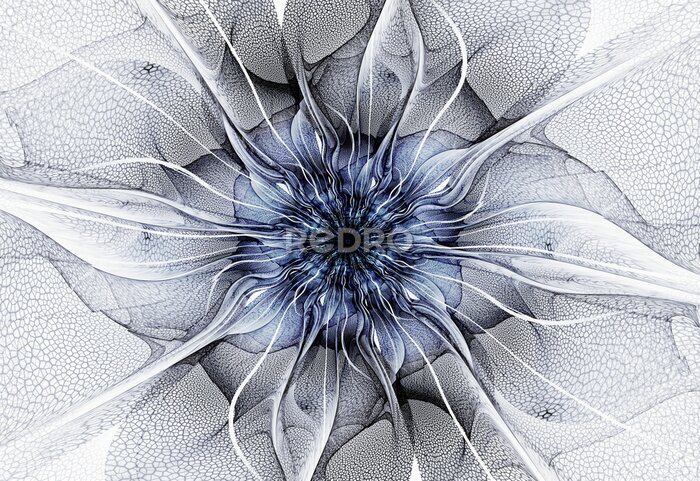 Fotobehang Abstractie die lijkt op een bloem