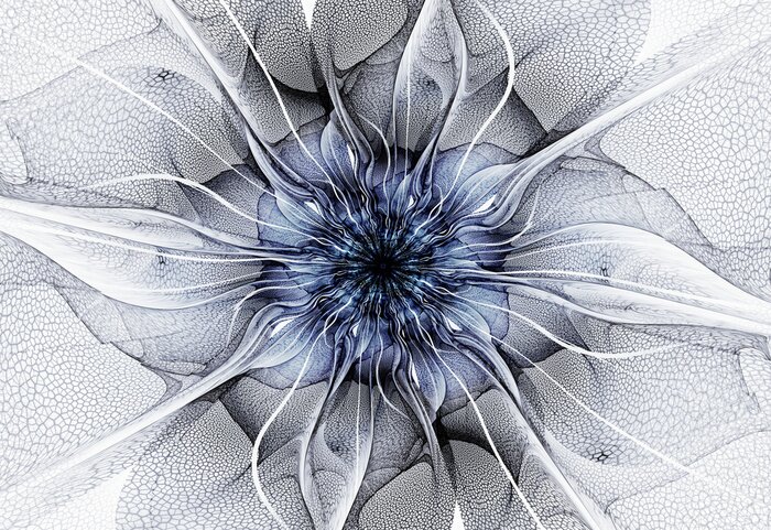 Fotobehang Abstractie die lijkt op een bloem