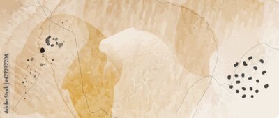 Fotobehang Abstractie in aardetinten