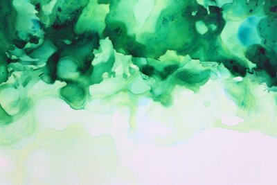 Fotobehang Abstractie in groene kleuren