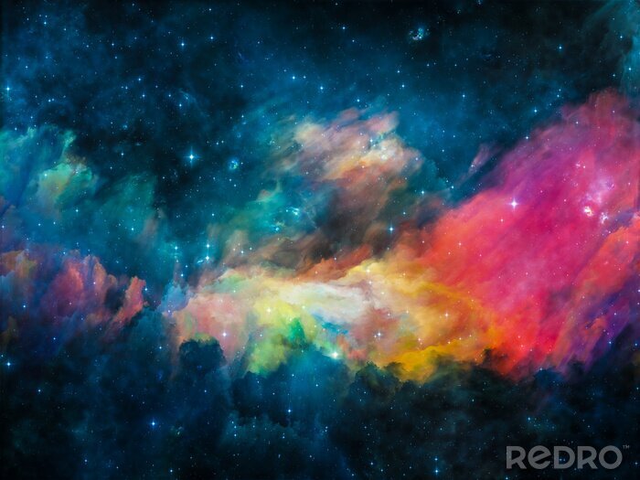 Fotobehang Abstractie van galaxy