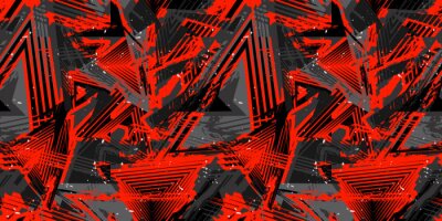 Fotobehang Achtergrond met elementen in de stijl van graffiti