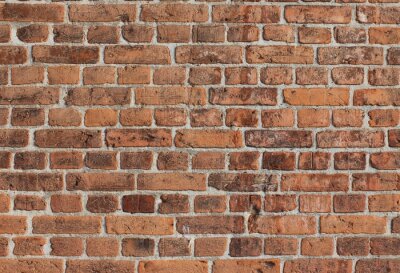 Fotobehang Achtergrond rode bakstenen muur