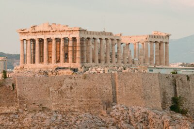 Fotobehang Acropolis voor zonsondergang