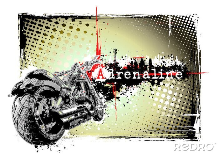 Fotobehang adrenaline motor