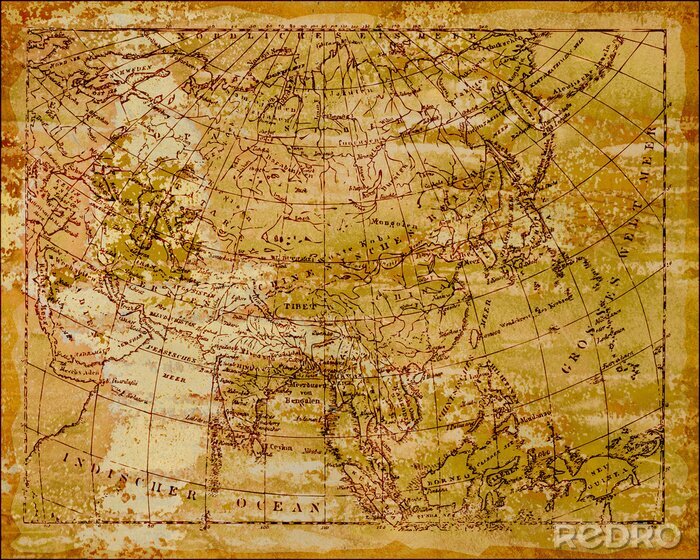 Fotobehang Afbeelding metal - Azië