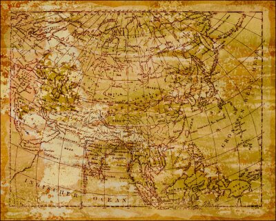 Sticker Afbeelding metal - Azië