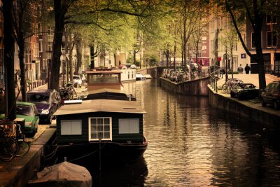 Amsterdamse boot uitzicht