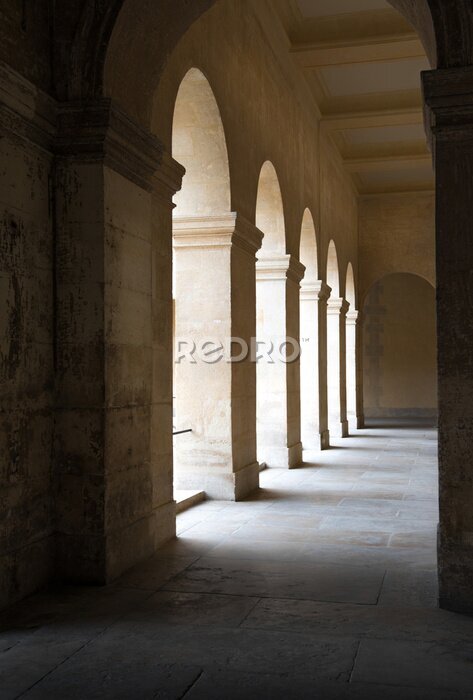 Fotobehang Antieke architectuur in de schaduw
