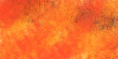 Fotobehang Aquarel oranje aura textuur
