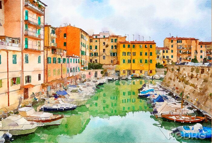 Fotobehang Aquarel stijl