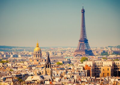Architectuur aan de skyline van Parijs