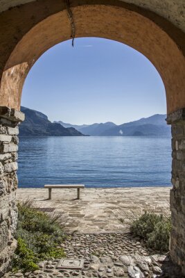 Fotobehang Architectuur aan zee