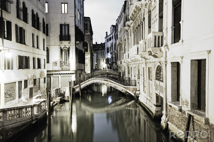 Fotobehang Architectuur in Veneti? bij nacht
