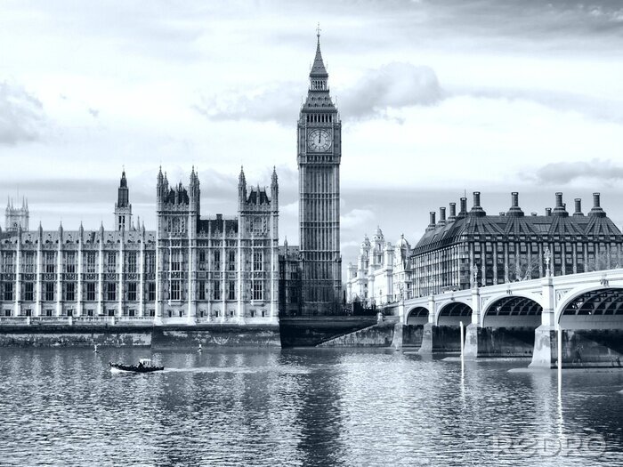 Fotobehang Architectuur van het Parlement aan de rivier