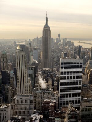 Fotobehang Architectuur van New York vanuit vogelperspectief