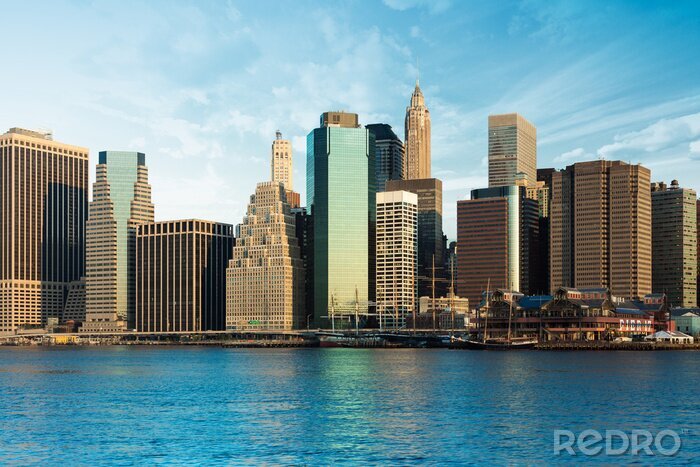 Fotobehang Architectuur van NYC op een zonnige dag