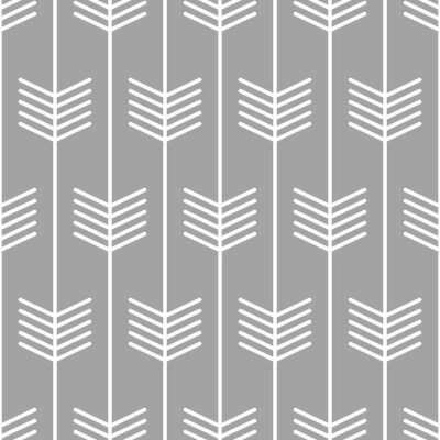 Fotobehang Arrow patroon naadloze Scandinavische stijl design. Vector