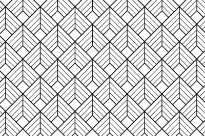 Fotobehang Art deco pattern background - Illustration